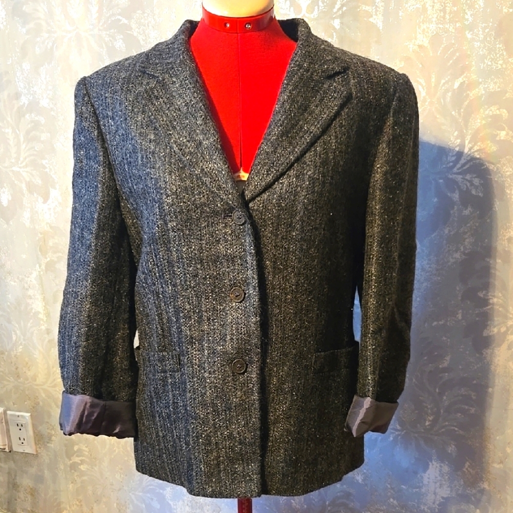 Vintage Guy Laroche Gray Wool Blazer